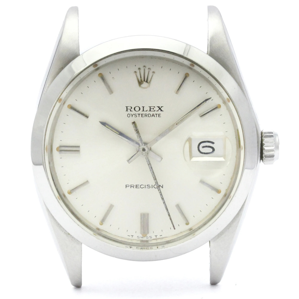 ROLEX Oyster Date Precision 6694 Hand-winding Watch Head Only Vintage